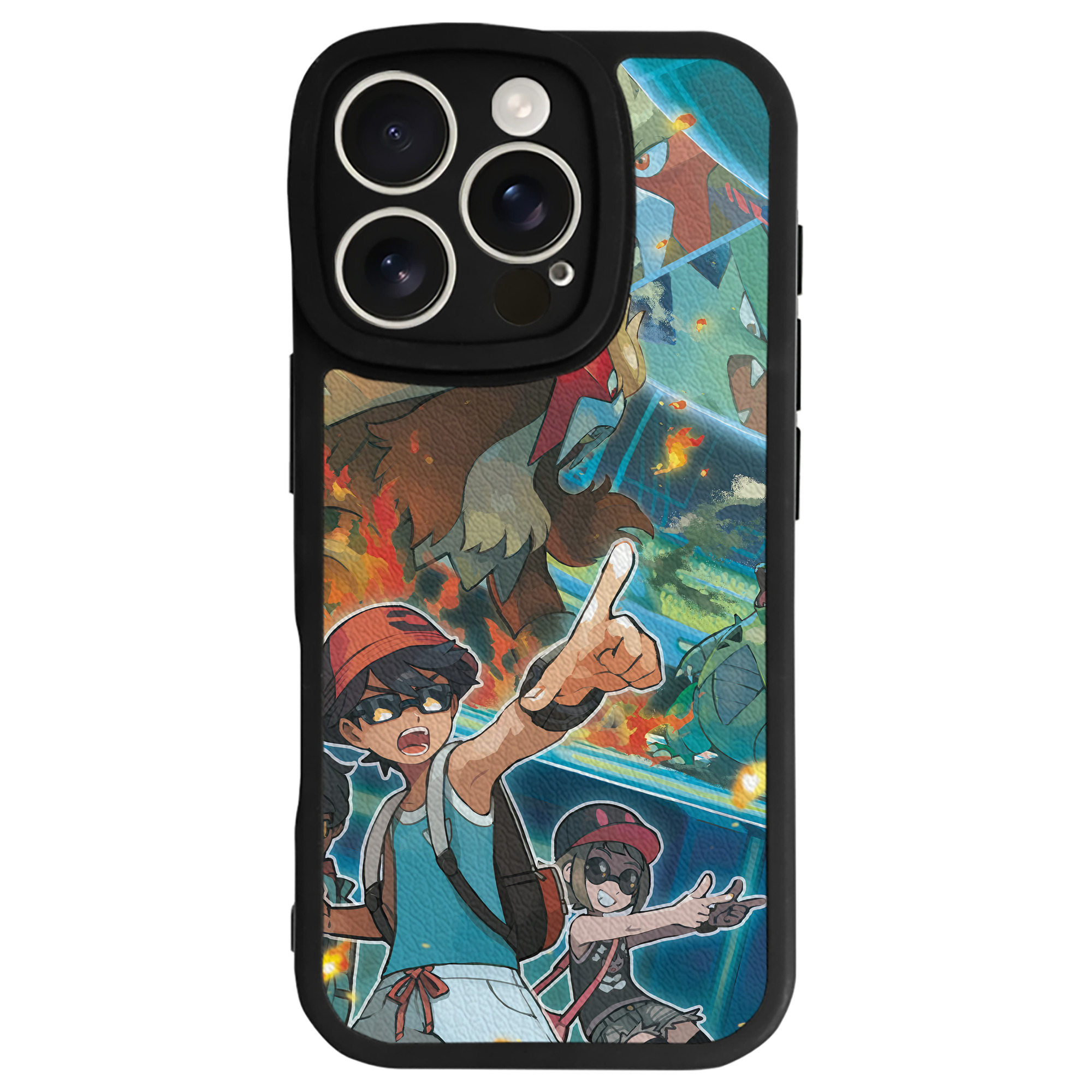 （画像用） ポケットモンスター Pokémon 【iPhone 16シリーズ対応】シリコンスマホケース（レザー調） 材質：シリコン